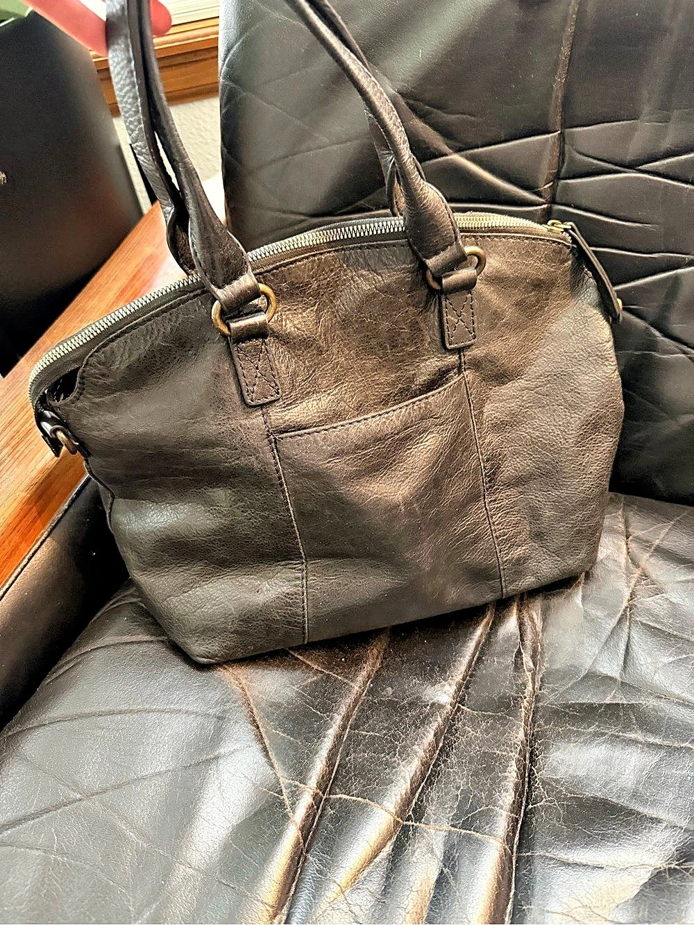 American Leather Tote in Black